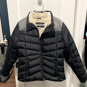 Eddie Bauer winter coat fake fur lined